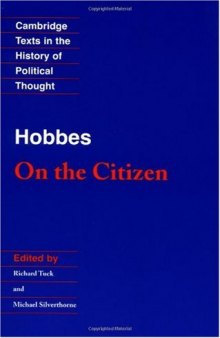 Hobbes: On the Citizen 