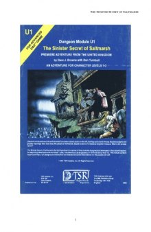 The Sinister Secret Of Saltmarsh (AD&D Roleplaying, Module U1)