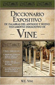 Diccionario Expositivo De Palabras Del Nuevo Y Antiguo Testamento De Vines  