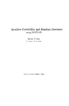 Intuitive Probability and Random Processes using Matlab
