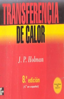 Transferencia de Calor - 8 Ed.  Spanish