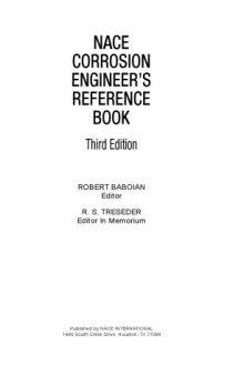 Nace Corrosion Engineer's Reference Book