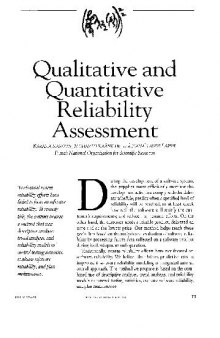 Qualitative and Quantitative Reliability Assessment