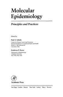 Molecular Epidemiology : Principles and Practices