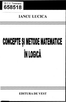 Concepte si metode matematice in logica