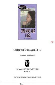 Coping with grieving and loss  