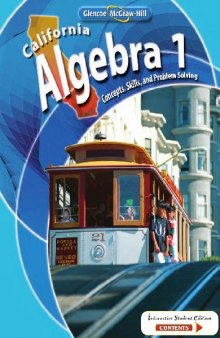 California algebra 1: concepts, skills, and problem solving