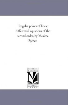 Regular points of linear differential equations of the second order
