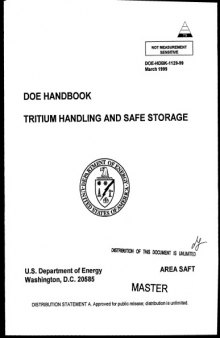 Tritium Handling and Safe Storage Handbook