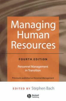 Managing Human Resources : Personnel Management In Transition