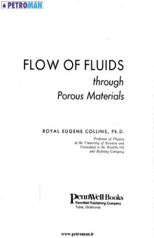 Flow of fluids through porous materials  