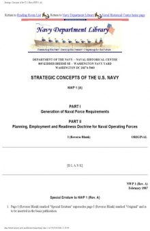 Strategic Concepts of the US Navy [website capture]