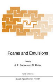 Foams and Emulsions