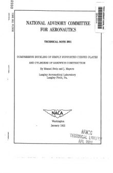 Compressive buckling of simply supported curved plates and cylinders of sandwich construction