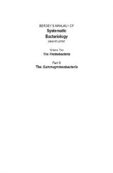 Bergey's Manual of Systematic Bacteriology