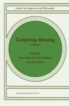 Computing Meaning: Volume 2