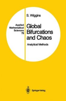 Global bifurcations and chaos : analytical methods