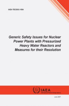 Generic Safety Issues for Nuclear Power Plants with PHWR's - IAEA TECDOC-1554