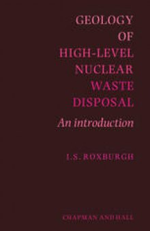 Geology of High-Level Nuclear Waste Disposal: An introduction
