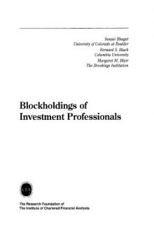 Blockholdings of investment professionals