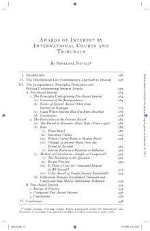 Awards of Interest by International Courts and Tribunals 78 1 