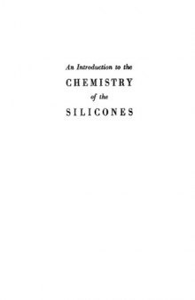 An introduction to the chemistry of the silicones