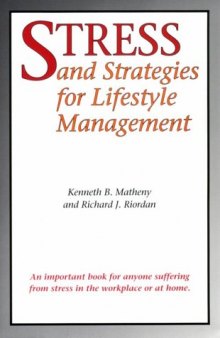 Stress-- and strategies for lifestyle management