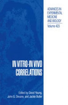 In Vitro-in Vivo Correlations