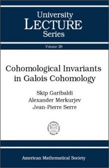 Cohomological invariants in Galois cohomology