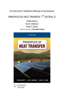 Principles of Heat Transfer 7th Edition SI Units Solutions Manual