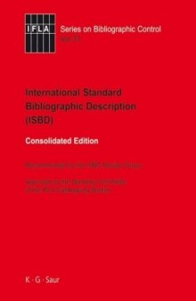 ISBD International Standard Bibliographic Description (Series on Bibliographic Control)