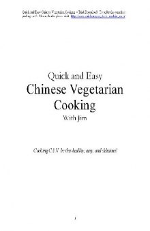 Chinese Vegetarian Cooking Recipes