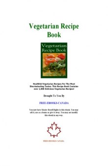 Complete vegetarian recipe book
