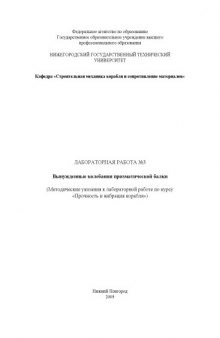 Вынужденные колебания призматической балки: Методические указания к лабораторной работе по курсу ''Прочность и вибрация корабля''