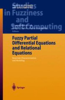 Fuzzy Partial Differential Equations and Relational Equations: Reservoir Characterization and Modeling