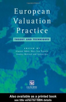 European Valuation Practice: Theory and Techniques