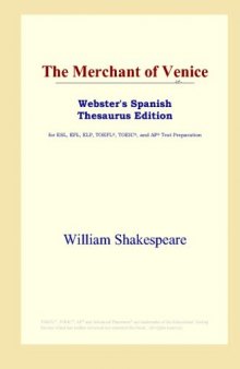 The Merchant of Venice (Webster's Spanish Thesaurus Edition)