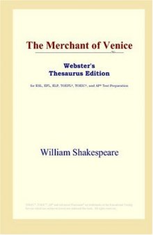 The Merchant of Venice (Webster's Thesaurus Edition)