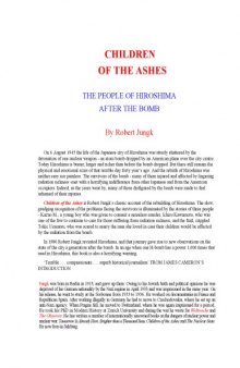 Children of the Ashes: The People of Hiroshima After the Bomb