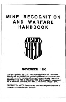 Desert Shield. Mine Recognition and Warfare Handbook