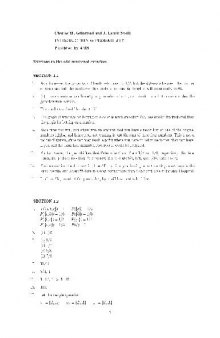 Introduction to probability. Answers to odd-numbered problems