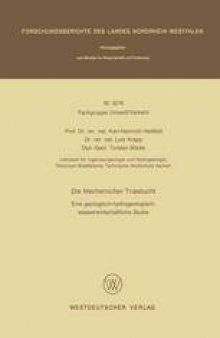 Die Mechernicher Triasbucht: Eine geologisch-hydrogeologisch-wasserwirtschaftliche Studie