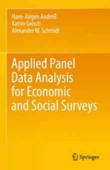 Applied Panel Data Analysis for Economic and Social Surveys