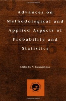 Advances on methodological and applied aspects of probability and statistics; Vol. 1