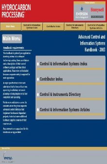 Advanced Control and Information Systems Handbook - 2003