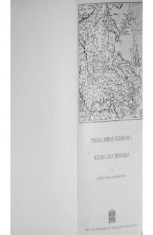 Tabula Imperii Byzantini 1: Hellas und Thessalia (Denkschriften der Phil.-Hist. Klasse)