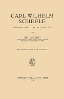 Carl Wilhelm Scheele: Gedenkschrift Zum 150. Todestage