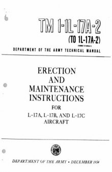 Erection and Maintenance Instructions for L-17A, L-17B andL-17C Aircraft