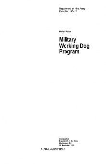 Militari working dog program