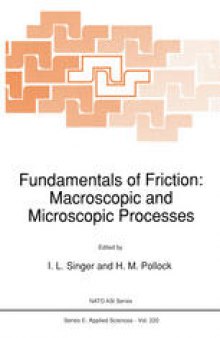 Fundamentals of Friction: Macroscopic and Microscopic Processes